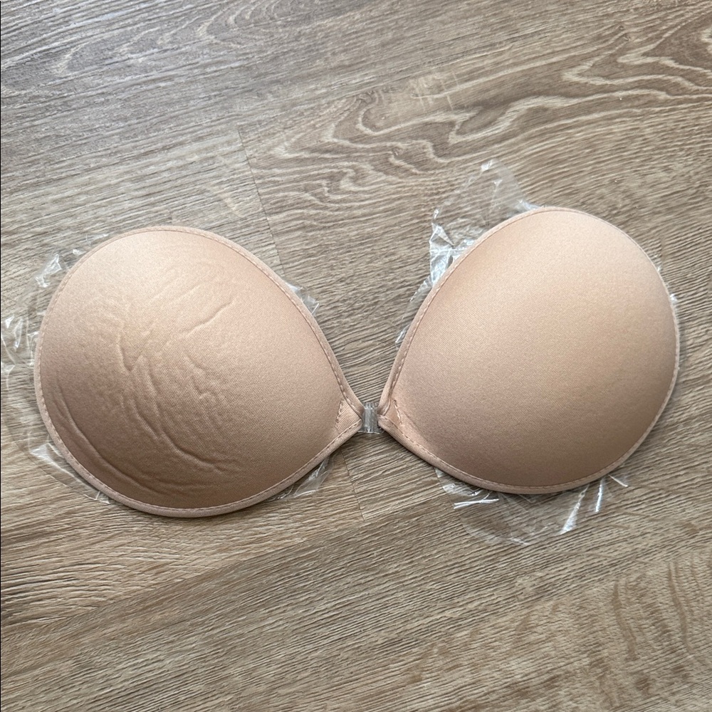 Wingslove Strapless Adhesive Invisible Bra - Nude, Bra Size C cup